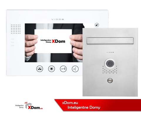 Zestaw wideodomofonu skrzynka na listy Vidos S551-SKP M670W