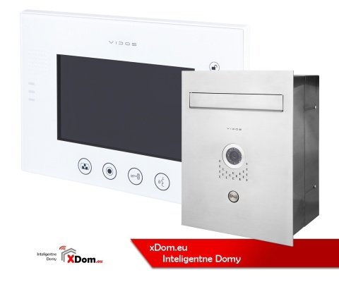 Zestaw wideodomofonu skrzynka na listy Vidos S551-SKP M670W