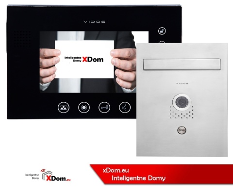 Zestaw wideodomofonu skrzynka na listy Vidos S551-SKP M670BS2