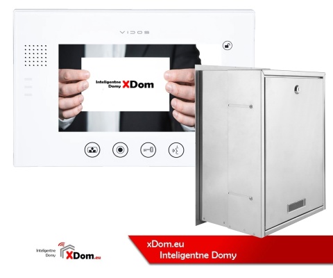 Zestaw wideodomofonu skrzynka na listy Vidos S551-SKP M670WS2