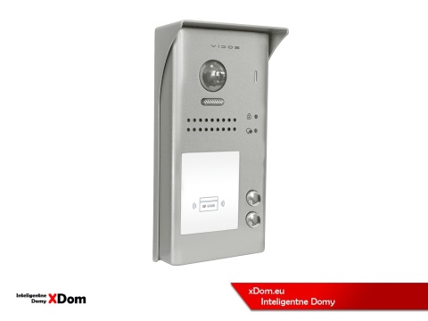 Zestaw Wideodomofon dwurodzinny Vidos z czytnikiem RFID S1102A monitor M1022W