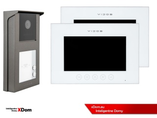 Zestaw wideodomofon dwurodzinny M11W + S11-2 VIDOS