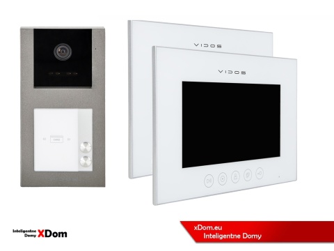 Zestaw wideodomofon dwurodzinny M11W + S11-2 VIDOS