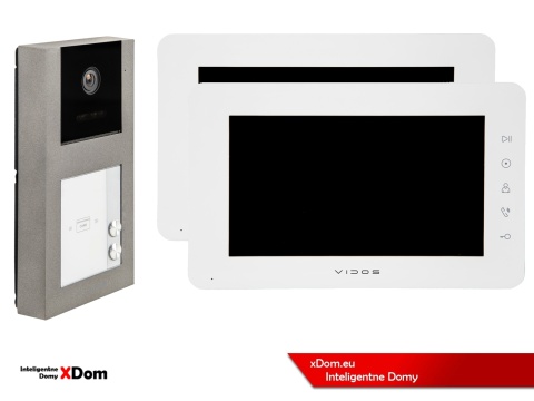Zestaw wideodomofon dwurodzinny M12W + S11-2 VIDOS