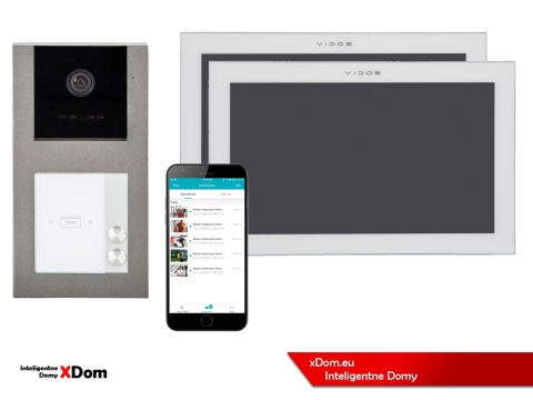 Zestaw wideodomofon dwurodzinny M14W + S11-2 VIDOS