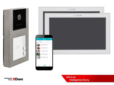 Zestaw wideodomofon dwurodzinny M14W + S11-2 VIDOS