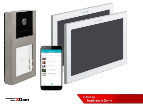 Zestaw wideodomofon dwurodzinny M14W + S11-2 VIDOS