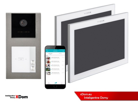 Zestaw wideodomofon dwurodzinny M14W + S11-2 VIDOS