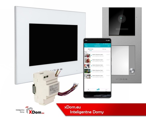 Zestaw wideodomofonowy Vidos czytnik RFID S11-1 monitor M10W-X