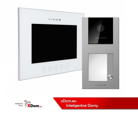 Zestaw wideodomofonowy Vidos czytnik RFID S11-1 monitor M11W-X