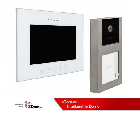 Zestaw wideodomofonowy Vidos czytnik RFID S11-1 monitor M11W-X