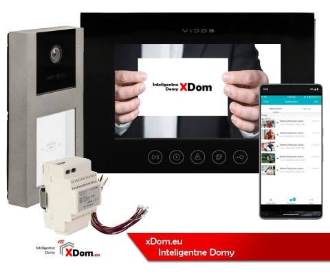 Zestaw wideodomofonowy Vidos czytnik RFID S11-1 monitor M11B-X