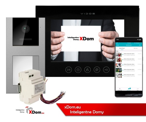 Zestaw wideodomofonowy Vidos czytnik RFID S11-1 monitor M11B-X