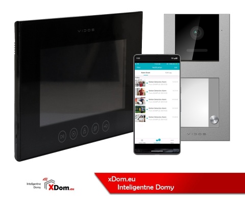 Zestaw wideodomofonowy Vidos czytnik RFID S11-1 monitor M11B-X