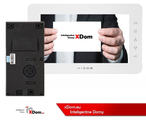 Zestaw wideodomofonowy Vidos czytnik RFID S11-1 monitor M12W