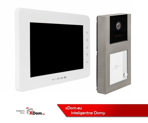 Zestaw wideodomofonowy Vidos czytnik RFID S11-1 monitor M12W