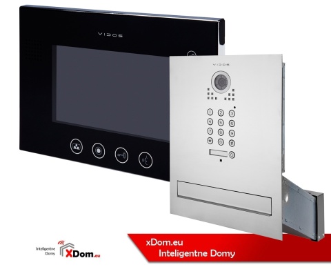 Zestaw wideodomofonu z szyfratorem skrzynka na listy Vidos S561D-SKM M670B