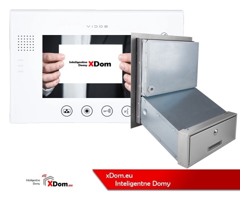 Zestaw wideodomofonu z szyfratorem skrzynka na listy Vidos S561D-SKM M670WS2