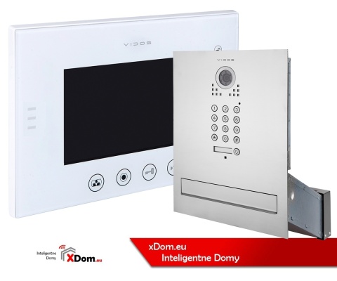Zestaw wideodomofonu z szyfratorem skrzynka na listy Vidos S561D-SKM M670WS2