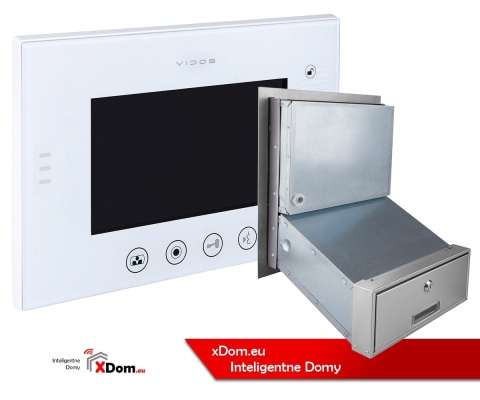 Zestaw wideodomofonu z szyfratorem skrzynka na listy Vidos S561D-SKM M670WS2