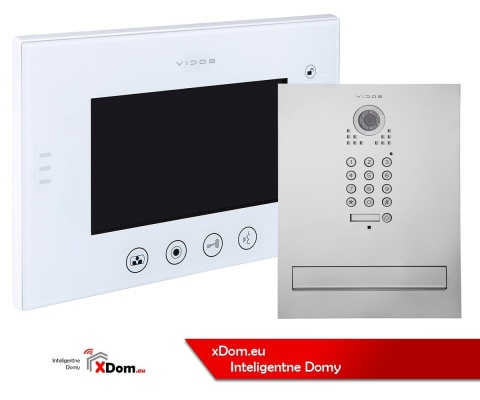 Zestaw wideodomofonu z szyfratorem skrzynka na listy Vidos S561D-SKM M670WS2