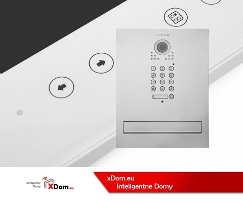 Zestaw wideodomofonu z szyfratorem skrzynka na listy Vidos S561D-SKM M670WS2