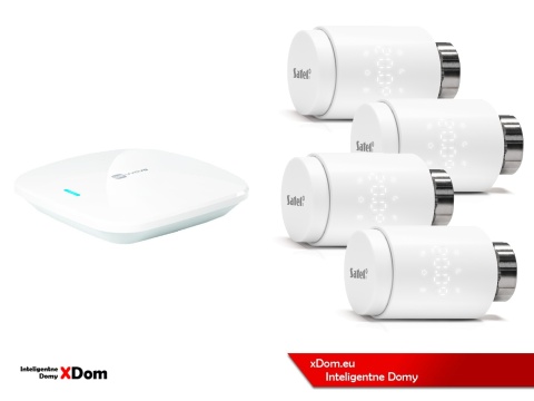 Zestaw SATEL BE WAVE Smart HUB + głowice termostatyczne ART-210 ABAX2