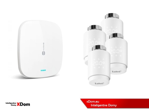 Zestaw SATEL BE WAVE Smart HUB + głowice termostatyczne ART-210 ABAX2
