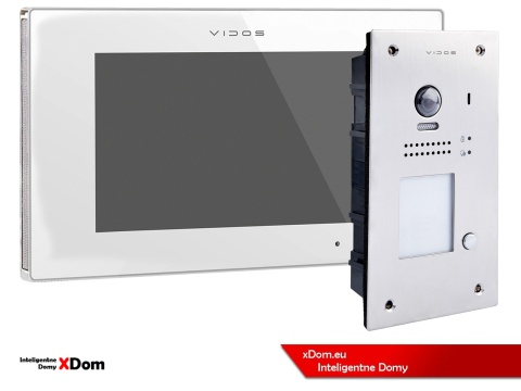 Zestaw Wideodomofon Vidos z czytnikiem RFID S1201A monitor M1021W2