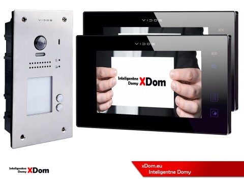 Zestaw Wideodomofon Vidos z czytnikiem RFID S1202A monitor M1021B2