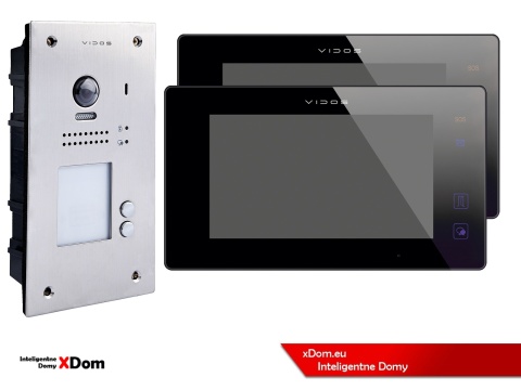 Zestaw Wideodomofon Vidos z czytnikiem RFID S1202A monitor M1021B2