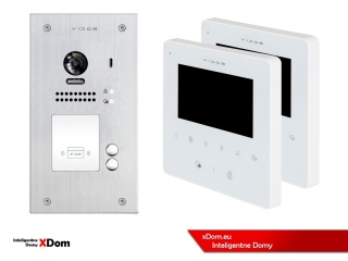 Zestaw Wideodomofon Vidos z czytnikiem RFID S1202A monitor M1022W2