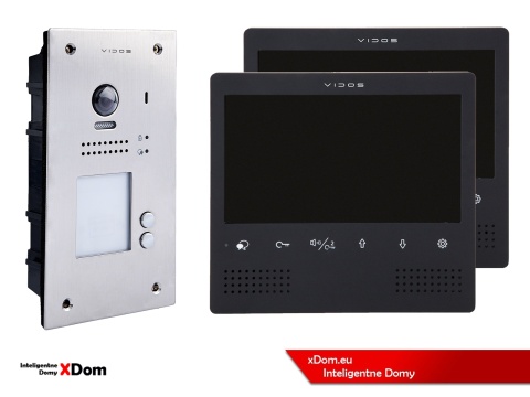 Zestaw Wideodomofon Vidos z czytnikiem RFID S1202A monitor M1023B2