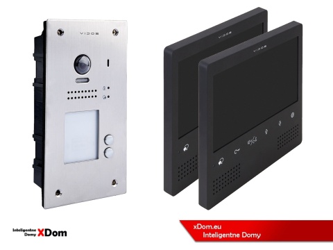 Zestaw Wideodomofon Vidos z czytnikiem RFID S1202A monitor M1023B2