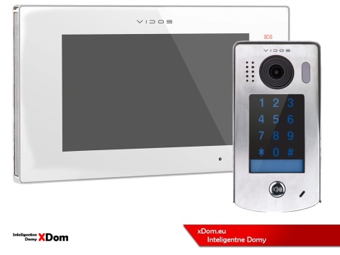 Zestaw Wideodomofon Vidos z szyfratorem S1301D monitor M1021W2