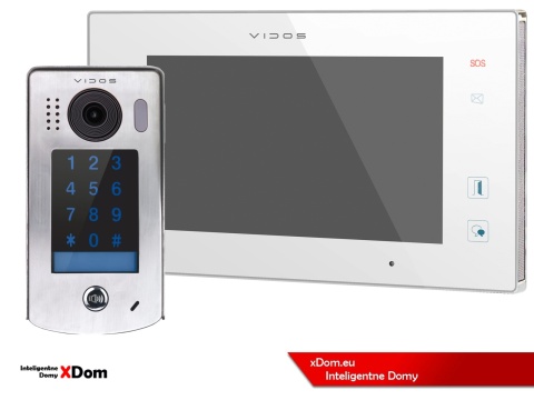 Zestaw Wideodomofon Vidos z szyfratorem S1301D monitor M1021W2