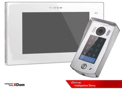 Zestaw Wideodomofon Vidos z szyfratorem S1301D monitor M1021W2