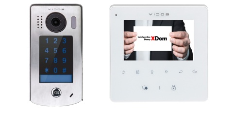 Zestaw Wideodomofon Vidos z szyfratorem S1301D monitor M1022W2