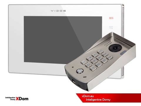 Zestaw Wideodomofon Vidos z szyfratorem S1311D monitor M1021W2