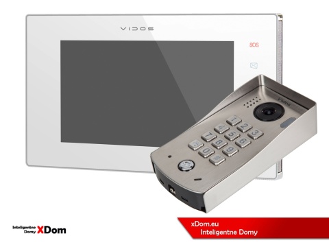 Zestaw Wideodomofon Vidos z szyfratorem S1311D monitor M1021W2