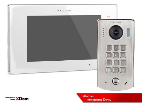 Zestaw Wideodomofon Vidos z szyfratorem S1311D monitor M1021W2