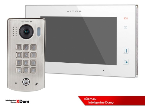 Zestaw Wideodomofon Vidos z szyfratorem S1311D monitor M1021W2