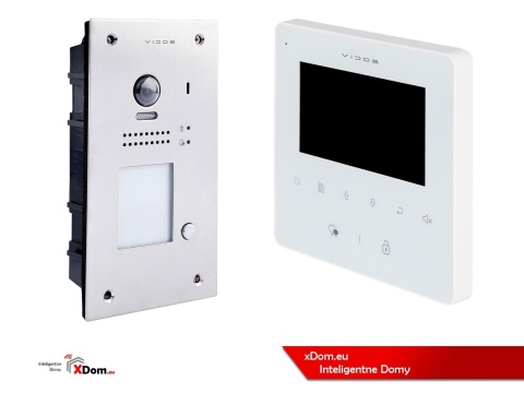 Zestaw Wideodomofon Vidos z czytnikiem RFID S1201A monitor M1022W2