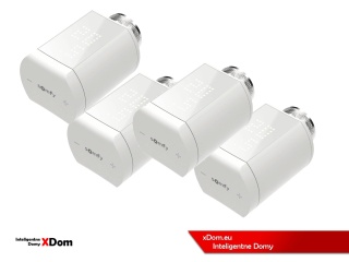 Somfy 1870508 inteligentna głowica termostatyczna 4 sztuk smart głowica