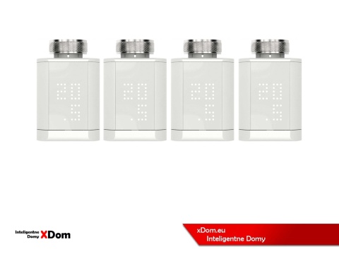 Somfy 1870508 inteligentna głowica termostatyczna 4 sztuki smart głowica