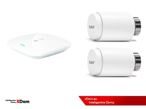 Zestaw SATEL BE WAVE Smart HUB + głowice termostatyczne ART-210 ABAX2 + czujnik temperatury