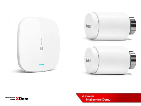 Zestaw SATEL BE WAVE Smart HUB + głowice termostatyczne ART-210BG ABAX2 + czujnik temperatury