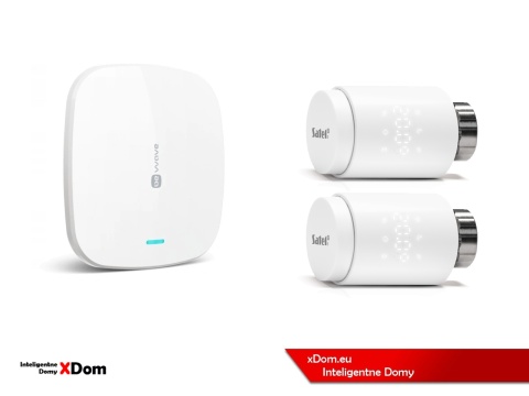 Zestaw SATEL BE WAVE Smart HUB + głowice termostatyczne ART-210BG ABAX2 + czujnik temperatury