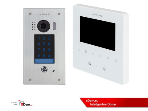 Zestaw Wideodomofon Vidos z szyfratorem S1401D monitor M1022W2