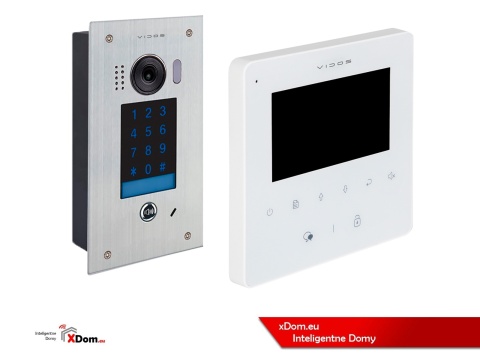 Zestaw Wideodomofon Vidos z szyfratorem S1401D monitor M1022W2